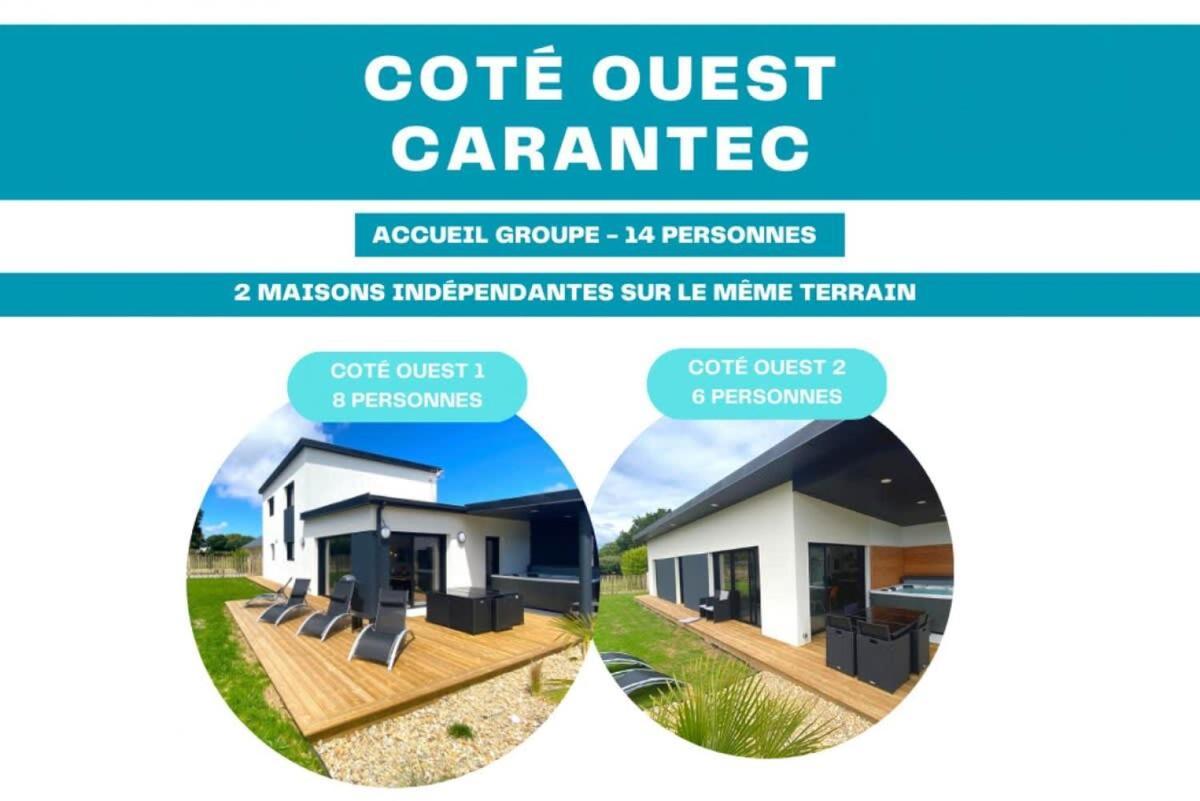Carantec 4 Stars Villa With Jacuzzi And Garden For 8 Persons Exteriör bild