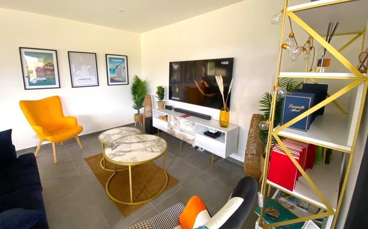 Carantec 4 Stars Villa With Jacuzzi And Garden For 8 Persons Exteriör bild
